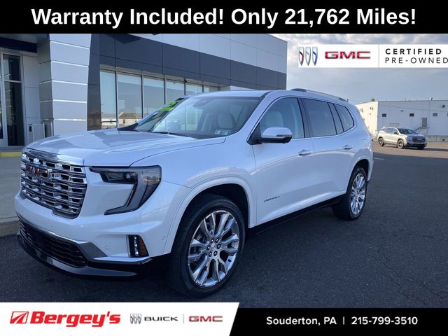 White Frost Tricoat 2025 GMC Acadia Denali AWD SUV / Crossover Four-Wheel Drive 8-Speed Automatic