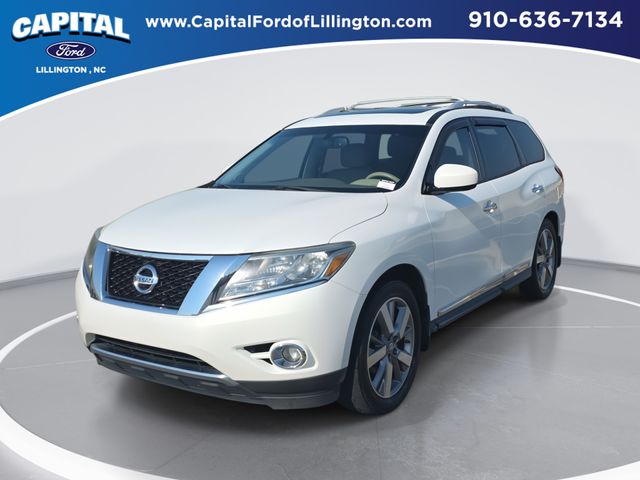 Moonlight White 2014 Nissan Pathfinder Platinum SUV / Crossover Front-Wheel Drive Continuously Variable Transmission