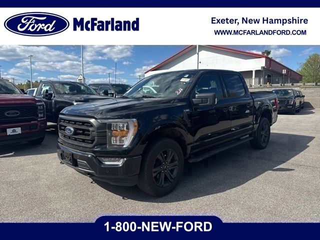 Black Metallic 2023 Ford F-150 XLT SuperCrew 4WD Pickup Truck Four-Wheel Drive Automatic