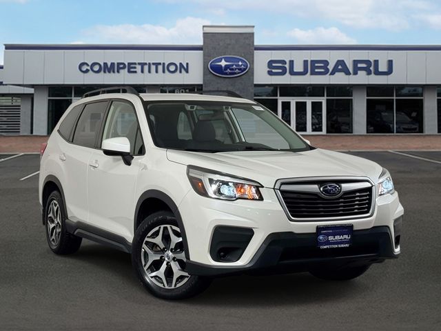 Crystal White Pearl 2019 Subaru Forester SUV / Crossover All-Wheel Drive Continuously Variable Transmission