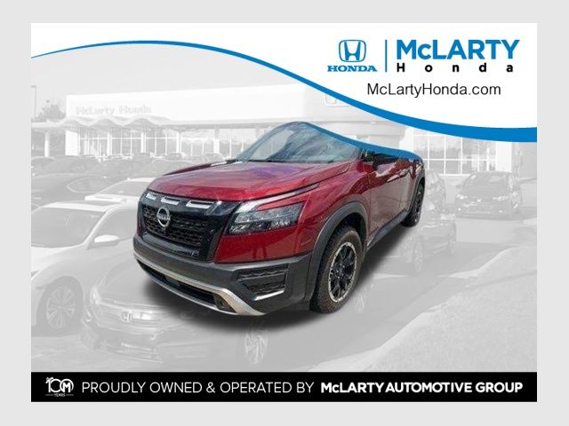 Red (Scarlet Ember Tintcoat/Super Black) 2024 Nissan Pathfinder Rock Creek 4WD SUV / Crossover All-Wheel Drive 9-Speed Automatic