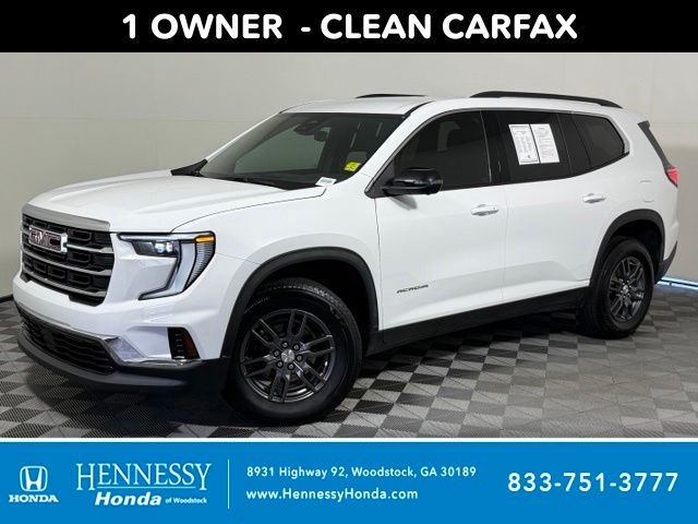 Summit White 2025 GMC Acadia SUV / Crossover Front-Wheel Drive 8-Speed Automatic