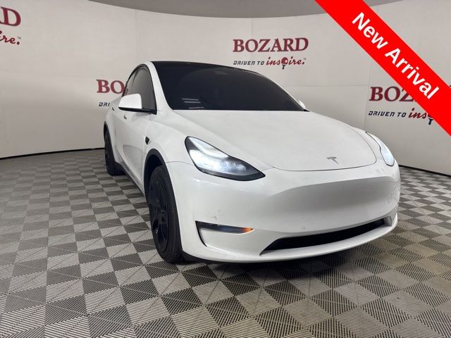 2020 White Tesla Model Y Long Range AWD SUV