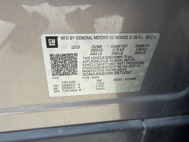 2019 Chevrolet Equinox LT Gray at DeMontrond Gulf Freeway