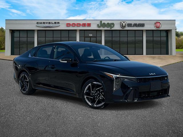 Aurora Black Pearl 2025 Kia K4 GT-Line FWD Sedan Front-Wheel Drive Continuously Variable Transmission