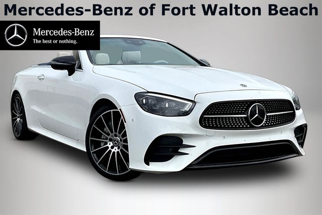 Moonlight White 2023 Mercedes-Benz E-Class E 450 RWD Convertible Rear-Wheel Drive 9-Speed Automatic