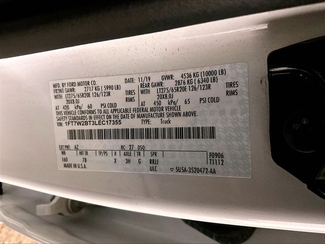 2020 Ford F-250SD Platinum White at Luther Ford