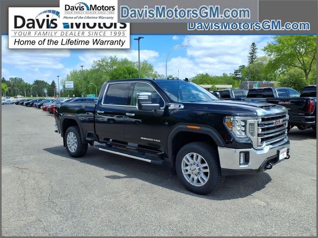 Onyx Black 2022 GMC Sierra 3500HD SLT Crew Cab 4WD Pickup Truck Four-Wheel Drive Automatic