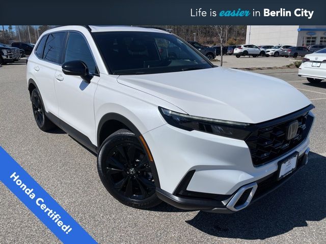 Platinum White Pearl 2023 Honda CR-V Hybrid Sport Touring AWD SUV / Crossover All-Wheel Drive Continuously Variable Transmission