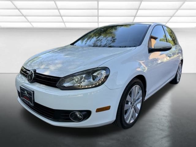 White 2013 Volkswagen Golf Hatchback Front-Wheel Drive 6-Speed Dual Clutch