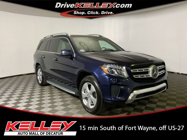 Lunar Blue Metallic 2017 Mercedes-Benz GLS 450 4MATIC SUV / Crossover All-Wheel Drive 9-Speed Automatic
