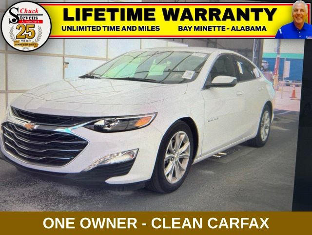 Summit White 2025 Chevrolet Malibu LT with 1LT FWD Sedan Front-Wheel Drive Continuously Variable Transmission