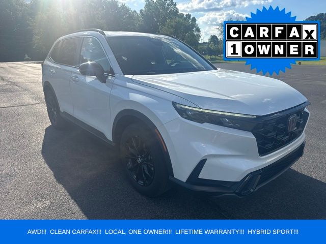 Platinum White Pearl 2024 Honda CR-V Hybrid SUV / Crossover All-Wheel Drive Continuously Variable Transmission