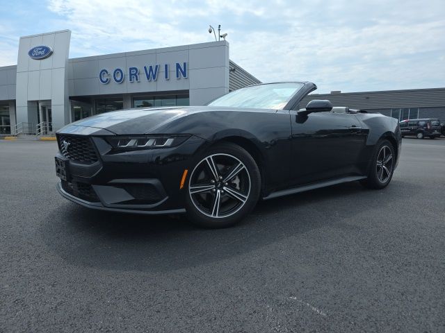 Shadow Black 2024 Ford Mustang Convertible Rear-Wheel Drive Automatic