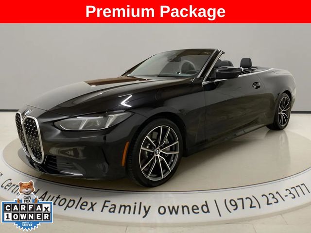 Black Sapphire Metallic 2025 BMW 4 Series Convertible Rear-Wheel Drive 8-Speed Automatic
