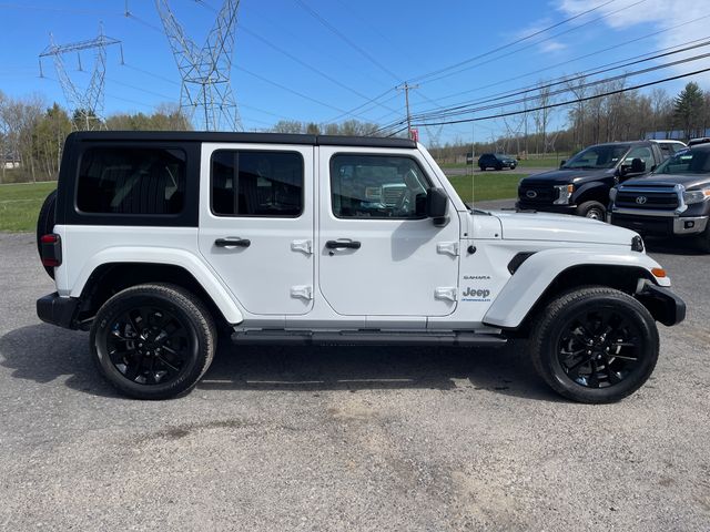 2023 Jeep Wrangler Sahara 4xe - Bright White Clearcoat exterior view 8