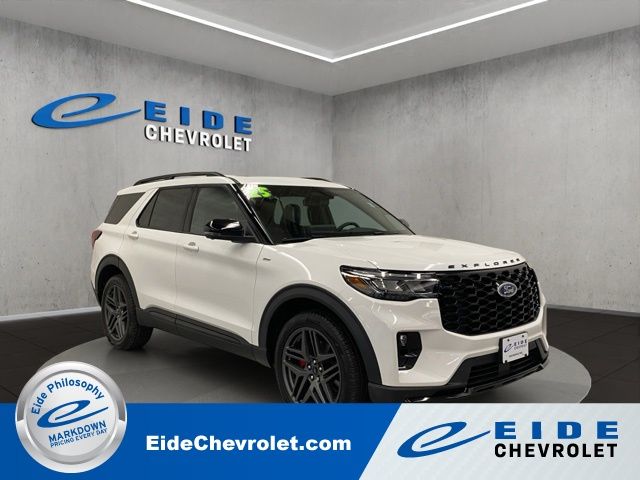 White Metallic 2025 Ford Explorer SUV / Crossover All-Wheel Drive Automatic