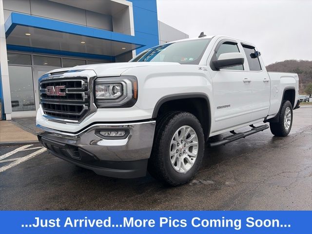 Summit White 2019 GMC Sierra 1500 Limited SLE Double Cab 4WD Pickup Truck Four-Wheel Drive 6-Speed Automatic Overdrive
