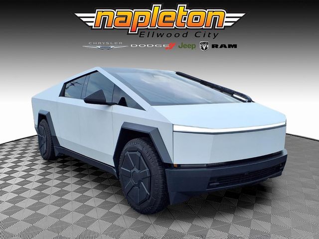 White 2024 Tesla Cybertruck Crew Cab AWD Pickup Truck All-Wheel Drive 1-Speed Automatic