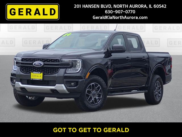 Shadow Black 2024 Ford Ranger Pickup Truck Four-Wheel Drive Automatic