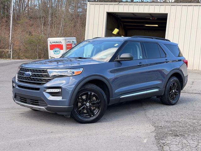 Blue Metallic 2021 Ford Explorer XLT AWD SUV / Crossover All-Wheel Drive Automatic