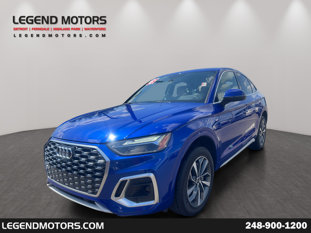 Blue 2023 Audi Q5 Sportback Sedan All-Wheel Drive 7-Speed Automatic