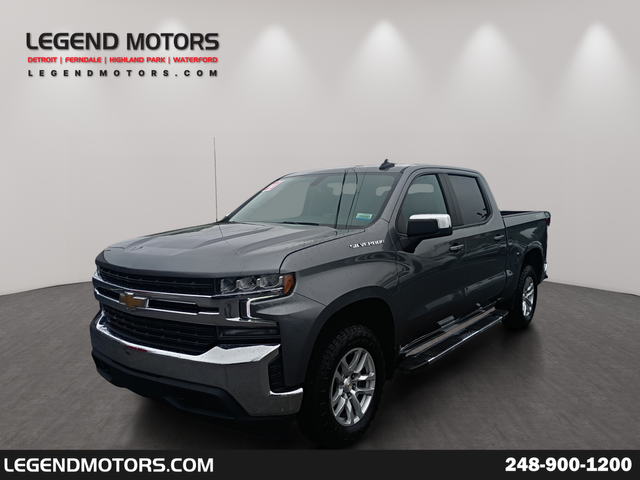 Gray (Satin Steel Metallic) 2021 Chevrolet Silverado 1500 Pickup Truck Four-Wheel Drive 8-Speed Automatic