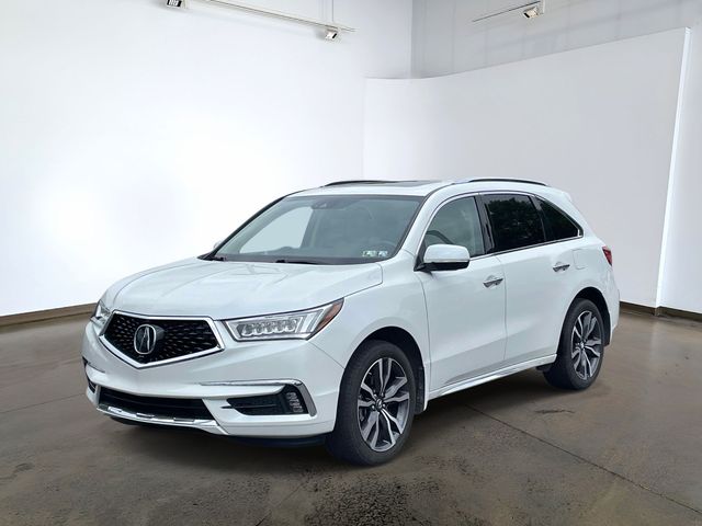 Platinum White Pearl 2020 Acura MDX SH-AWD with Advance Package SUV / Crossover All-Wheel Drive 9-Speed Automatic