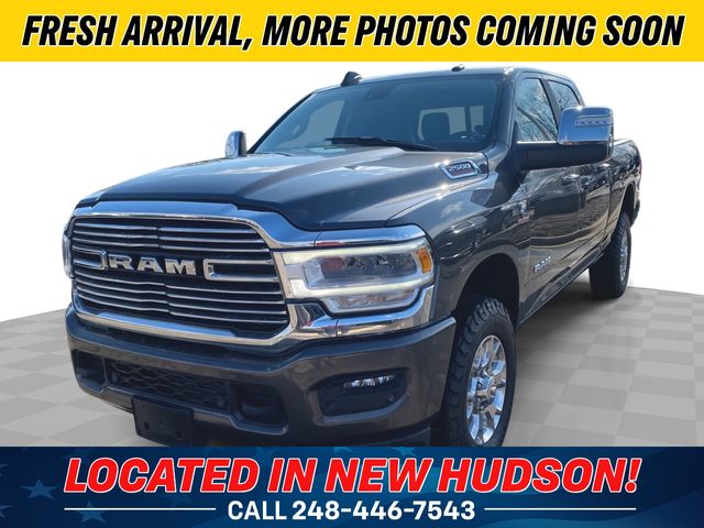 Gray (Granite Crystal Metallic Clearcoat) 2024 RAM 2500 Laramie Crew Cab 4WD Pickup Truck Four-Wheel Drive 6-Speed Automatic