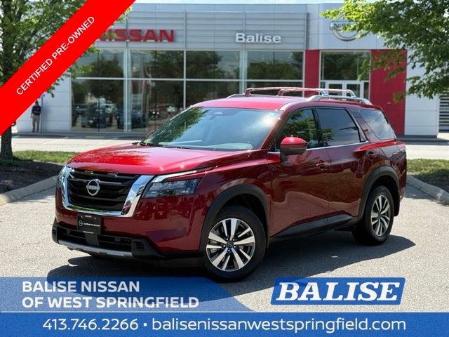 Red (Scarlet Ember Tintcoat) 2025 Nissan Pathfinder SUV / Crossover All-Wheel Drive 9-Speed Automatic