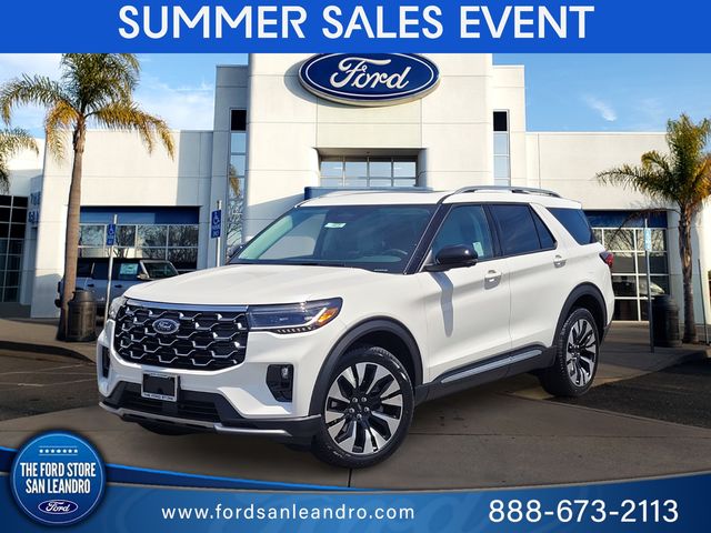 White Metallic 2026 Ford Explorer SUV / Crossover All-Wheel Drive Automatic