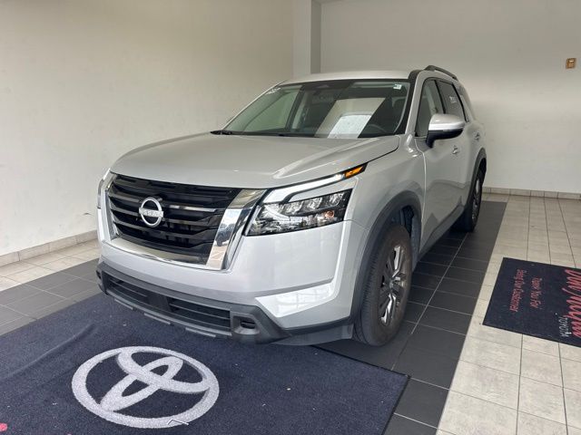 2025 Nissan Pathfinder SV Silver at South Houston Nissan