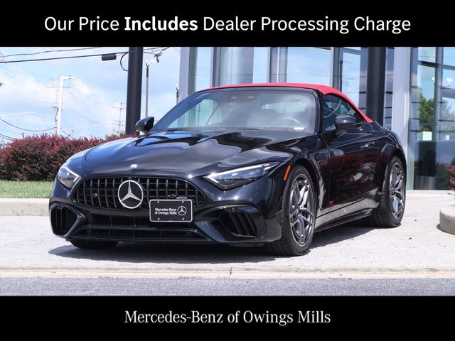 Obsidian Black Metallic 2024 Mercedes-Benz SL-Class Convertible All-Wheel Drive 9-Speed Automatic