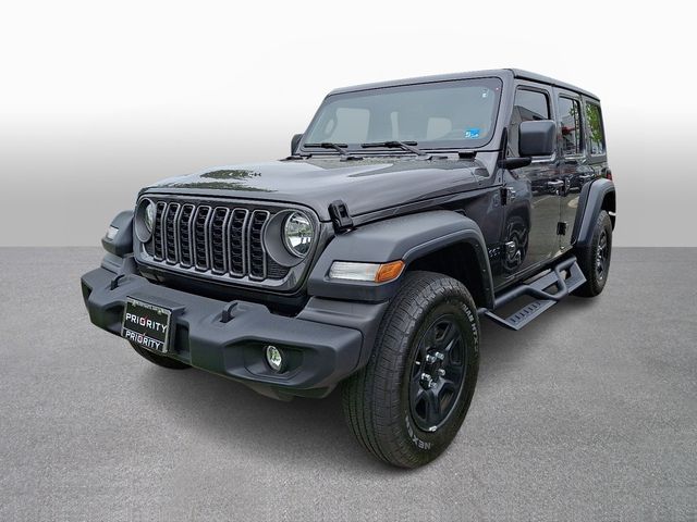 Gray (Granite Crystal Metallic Clearcoat) 2025 Jeep Wrangler Sport 4-Door 4WD SUV / Crossover Four-Wheel Drive 8-Speed Automatic