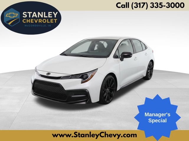 Super White 2021 Toyota Corolla Sedan Front-Wheel Drive Continuously Variable Transmission