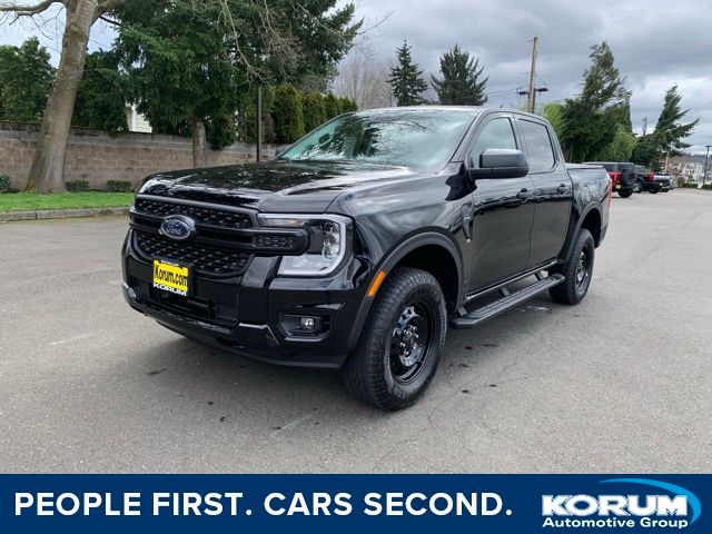 Shadow Black 2026 Ford Ranger XL SuperCrew 4WD Pickup Truck Four-Wheel Drive Automatic