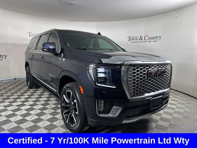 Midnight Blue Metallic 2023 GMC Yukon XL Denali 4WD SUV / Crossover Four-Wheel Drive