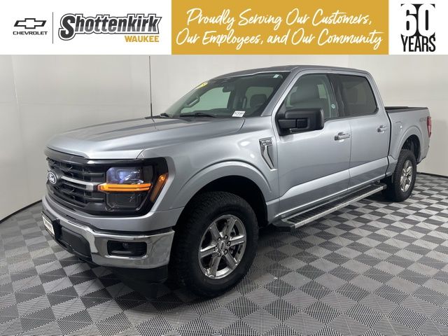 Silver Metallic 2025 Ford F-150 Pickup Truck Four-Wheel Drive Automatic