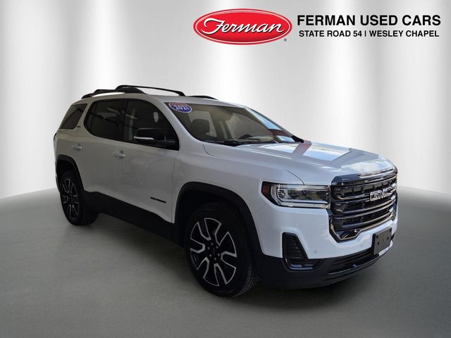 Summit White 2021 GMC Acadia SUV / Crossover Four-Wheel Drive 9-Speed Automatic