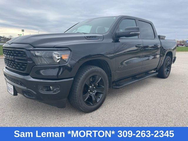Diamond Black Crystal Pearlcoat 2024 RAM 1500 Big Horn Crew Cab 4WD Pickup Truck Four-Wheel Drive 8-Speed Automatic