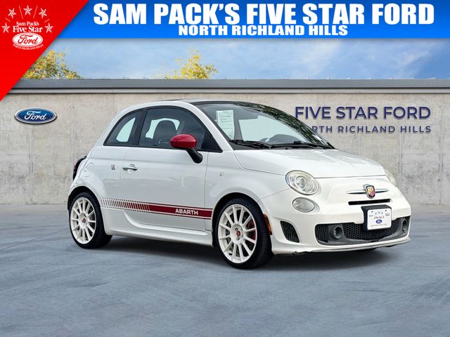 Bianco (White) 2015 FIAT 500 Abarth Hatchback Front-Wheel Drive 5-Speed Manual