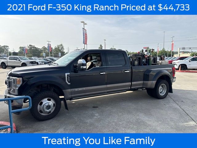 Agate Black Metallic 2021 Ford F-350 Super Duty Pickup Truck Four-Wheel Drive Automatic