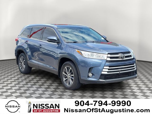 Shoreline Blue Pearl 2019 Toyota Highlander XLE AWD SUV / Crossover All-Wheel Drive 8-Speed Automatic