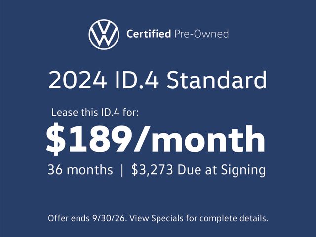 Pure White 2024 Volkswagen ID.4 SUV / Crossover Rear-Wheel Drive Automatic
