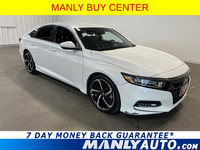 White 2020 Honda Accord Sedan Front-Wheel Drive Continuously Variable Transmission