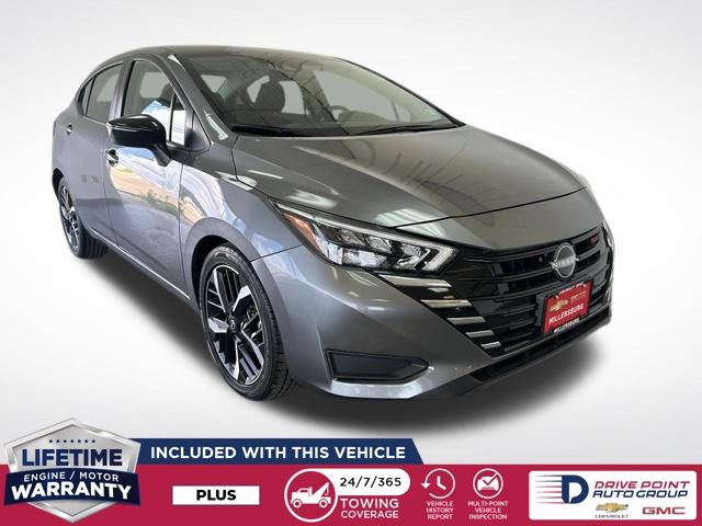 Gray (Gun Metallic) 2024 Nissan Versa Sedan Front-Wheel Drive Continuously Variable Transmission