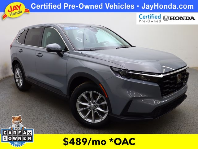 Gray Metallic 2024 Honda CR-V EX AWD SUV / Crossover All-Wheel Drive Continuously Variable Transmission