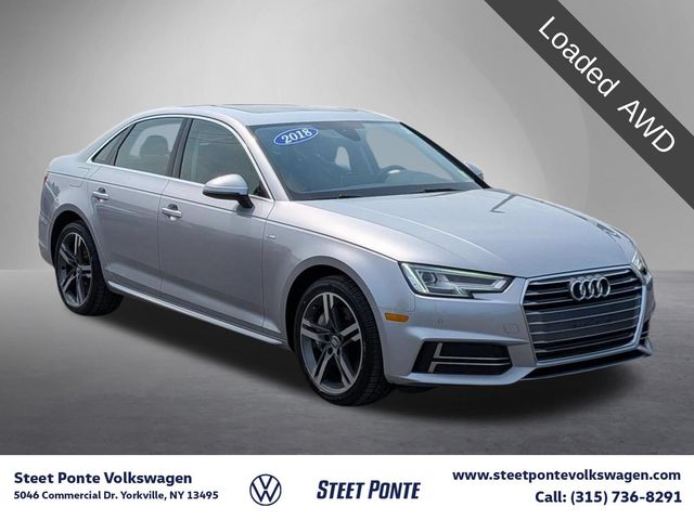Florett Silver Metallic 2018 Audi A4 Sedan All-Wheel Drive 7-Speed Automatic