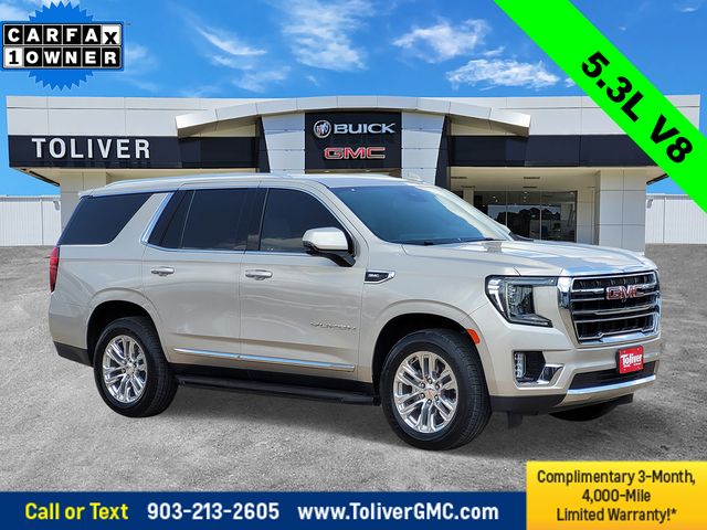 Brown (Pearl Beige Metallic) 2023 GMC Yukon SLT RWD SUV / Crossover 4X2