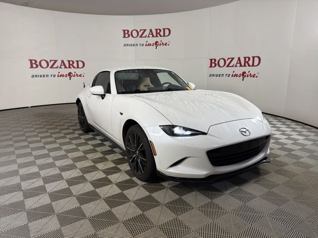 Snowflake White Pearl 2024 Mazda MX-5 Miata RF Grand Touring RWD Convertible Rear-Wheel Drive 6-Speed Automatic